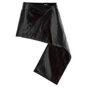 Courreges Women's Fold Vinyl Mini Skirt